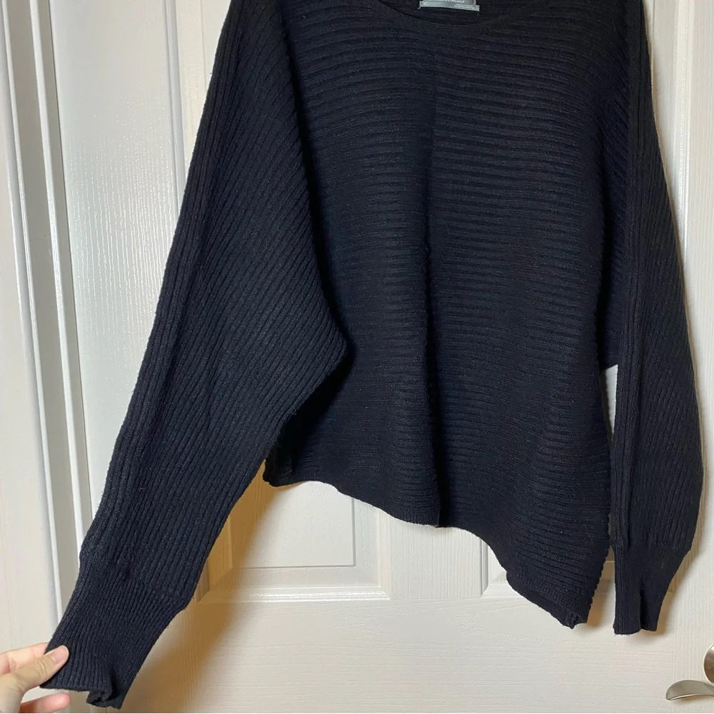 Anthropologie Oversized Slouchy Knit Pullover Sweater Chunky Asymmetric Size XL - Picture 2 of 9